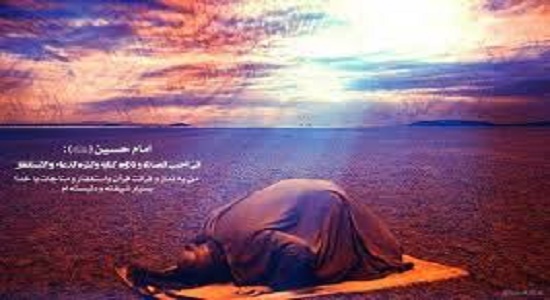 روضه؛مناجات و نماز و تلاوت قرآن امام حسین علیه السلام 