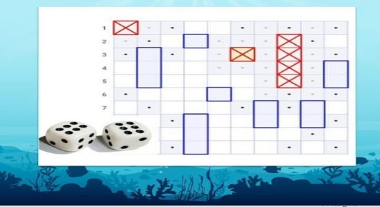 بازی محدوده تاسها