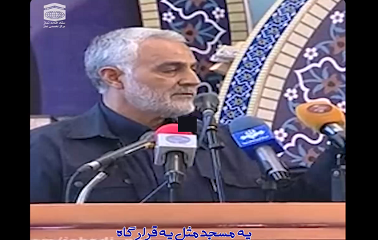 استوری؛ حاج قاسم: امام جماعت در جایگاه فرماندهی